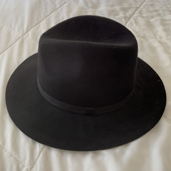 Black Wool Fedora - Picture 2 of 4